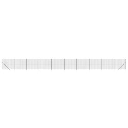 Clôture en treillis métallique et ancrage anthracite 2,2x25 m 