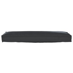 Coussin Pallet pour Banc Noir 120x40x8 cm Tissu Oxford 