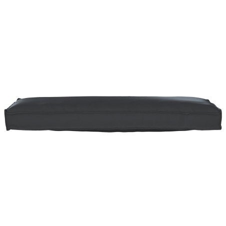 Coussin Pallet pour Banc Noir 120x40x8 cm Tissu Oxford 