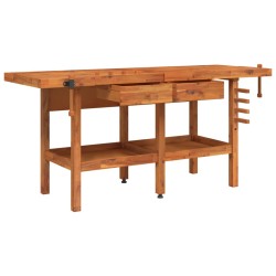Établi avec tiroirs et étaux 192x62x83 cm Bois massif d'acacia 