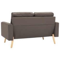 Canapé à 2 places Taupe Tissu 
