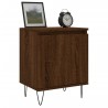 Table de chevet chêne marron 40x30x50 cm bois d'ingénierie 