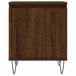 Table de chevet chêne marron 40x30x50 cm bois d'ingénierie 