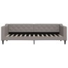 Lit de jour avec matelas taupe 80x200 cm tissu 