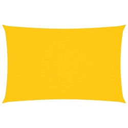 Voile de parasol tissu oxford rectangulaire 2,5x5 m jaune 