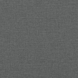 Canapé à 3 places avec repose-pieds Gris foncé 180 cm Tissu 