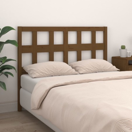 Tête de lit Marron miel 155,5x4x100 cm Bois massif de pin 