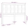 Tête de lit Marron miel 155,5x4x100 cm Bois massif de pin 