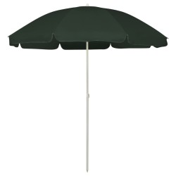 Parasol de plage vert 240 cm 