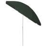 Parasol de plage vert 240 cm 
