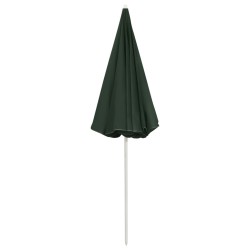 Parasol de plage vert 240 cm 