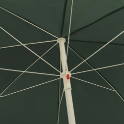 Parasol de plage vert 240 cm 