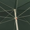 Parasol de plage vert 240 cm 