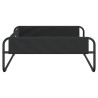 Lit surélevé pour chien anthracite tissu Oxford et acier 