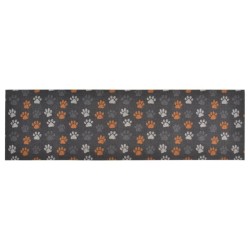 Tapis de cuisine lavable impression de pattes 60x180 cm velours 