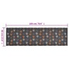 Tapis de cuisine lavable impression de pattes 60x180 cm velours 