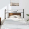 Tête de lit chêne marron 80 cm bois d'ingénierie et acier 