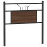 Tête de lit chêne marron 80 cm bois d'ingénierie et acier 