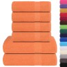 Ensemble de serviettes 6 pcs orange 360 g/m² 100% coton 