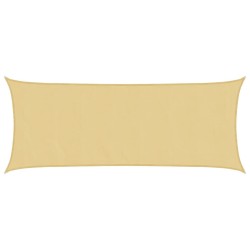 Voile d'ombrage sable 4,5x2 m 100 % polyester oxford 