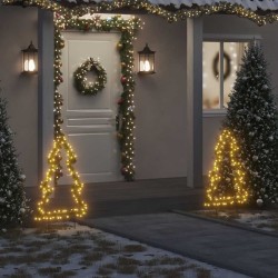 Décoration lumineuse arbre de Noël avec piquets 115 LED 90 cm 