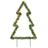 Décoration lumineuse arbre de Noël avec piquets 115 LED 90 cm 