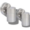 Applique murale d'extérieur 2 pcs Acier inoxydable vers le bas 