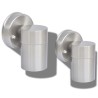 Applique murale d'extérieur 2 pcs Acier inoxydable vers le bas 