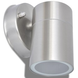 Applique murale d'extérieur 2 pcs Acier inoxydable vers le bas 