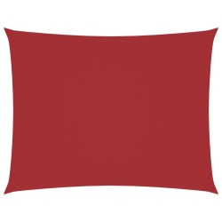Voile de parasol tissu oxford rectangulaire 3x4,5 m rouge 
