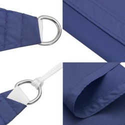 Voile de parasol tissu oxford rectangulaire 3x4,5 m bleu 