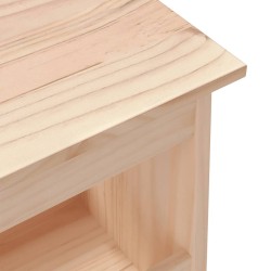Banc d'entrée 60x28x45 cm bois de pin massif 