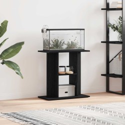 Support pour aquarium chêne noir 60x30x60 cm bois d'ingénierie 