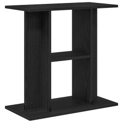 Support pour aquarium chêne noir 60x30x60 cm bois d'ingénierie 