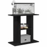 Support pour aquarium chêne noir 60x30x60 cm bois d'ingénierie 