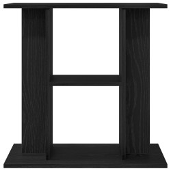 Support pour aquarium chêne noir 60x30x60 cm bois d'ingénierie 