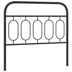 Tête de lit métal noir 100 cm 