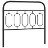 Tête de lit métal noir 100 cm 