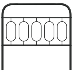 Tête de lit métal noir 100 cm 
