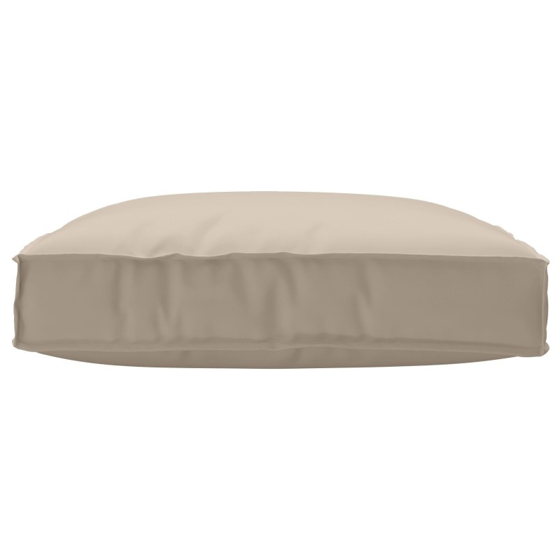 Coussin sur Palette pour Siège Taupe 80x80x12 cm Tissu Oxford 