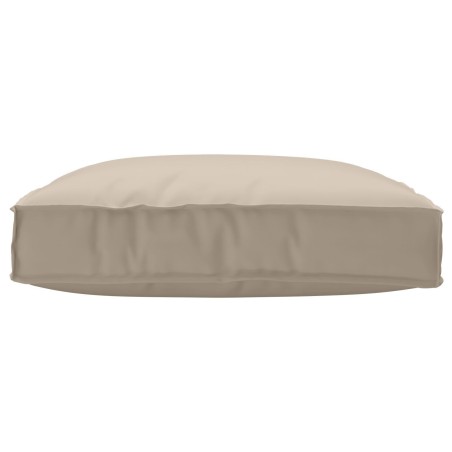 Coussin sur Palette pour Siège Taupe 80x80x12 cm Tissu Oxford 