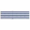 Coussin de chaise longue rayures bleues/blanches tissu oxford 