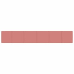 Panneaux muraux 12 pcs Rose 90x15 cm Velours 1,62 m² 