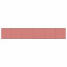 Panneaux muraux 12 pcs Rose 90x15 cm Velours 1,62 m² 