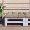 Coussin de palette taupe 70x70x12 cm tissu 