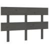 Tête de lit Gris 138x3x81 cm Bois massif de pin 