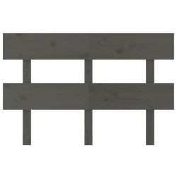 Tête de lit Gris 138x3x81 cm Bois massif de pin 