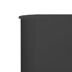 Paravent 3 panneaux Tissu 400 x 120 Anthracite 