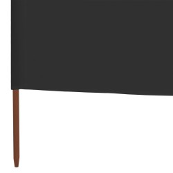 Paravent 3 panneaux Tissu 400 x 120 Anthracite 