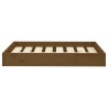Lit pour chien Marron miel 71,5x54x9 cm Bois de pin solide 
